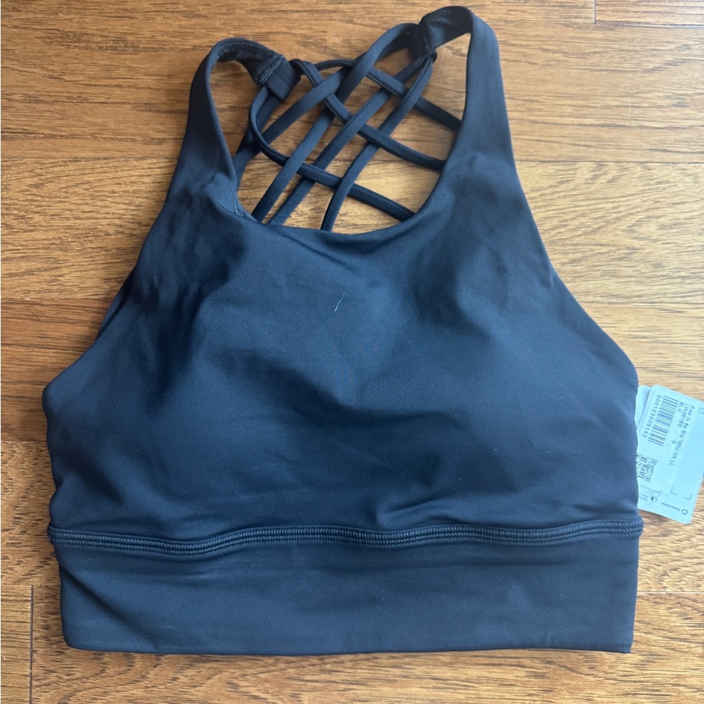 Lululemon Black Sports Bra with Strappy Racerback